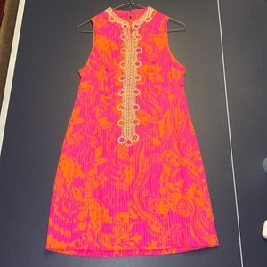 Orange and pink Lilly Pulitzer dress Sz 6